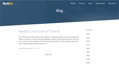 Desktop Screenshot of blog.restlet.com