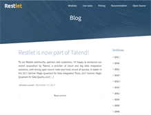 Tablet Screenshot of blog.restlet.com